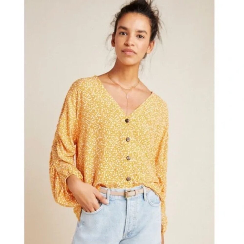 Anthropologie Orange Floral blouse
Come from smoke free / pet free home . - Picture 6 of 8